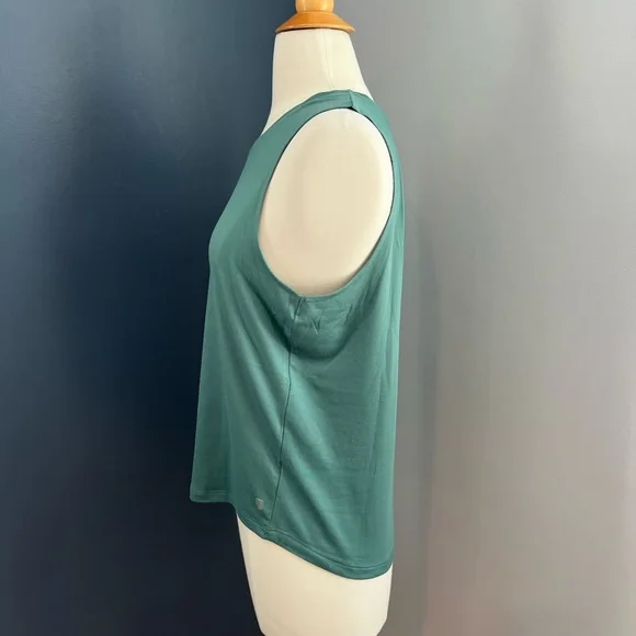 Balance Collection Women’s Teal Cutout Athletic Tank Top Medium - Picture 6 of 8